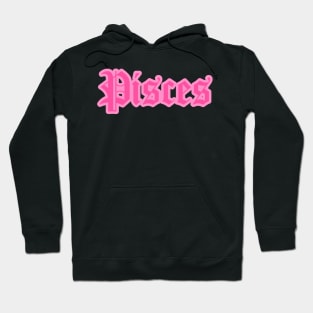 Pisces Zodiac Pink Astrology Aesthetic Hoodie